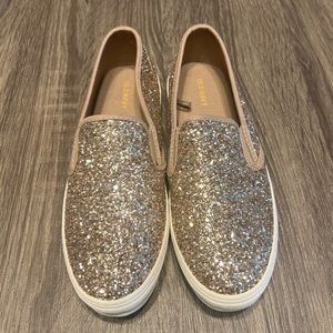 Old Navy Women’s Gold Glitter Slip-on Sneaker- Size 9